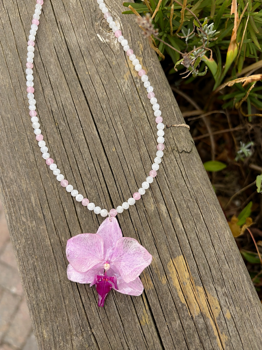 Blush Orchid Necklace